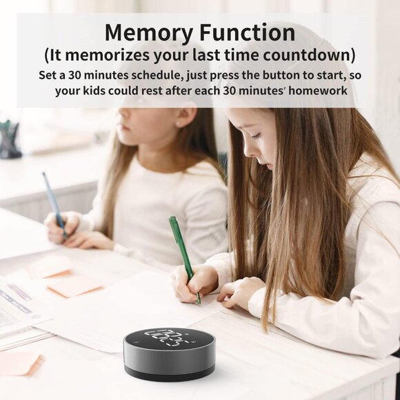 Digital Kitchen Timer - Magnetic Countdown Countup Timer with Large LED Display - Picture 3 of 9